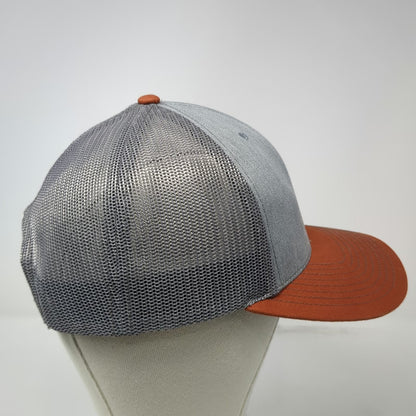 Richardson Trucker Hat Gray Orange One Size Joe Foundation Mesh Snapback 112