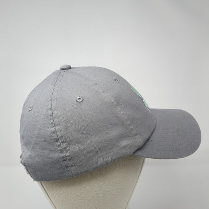 Vacay Mode Strapback Hat Gray One Size Solid Adjustable Embroidered