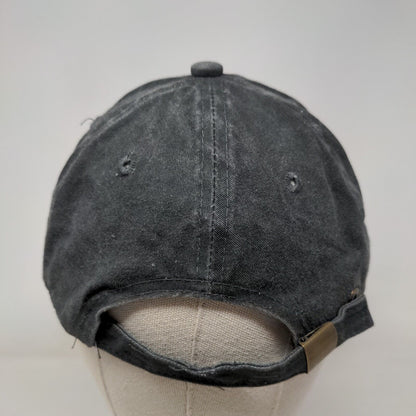 Rep. Dominicana Slideback Hat Gray One Size Embroidered Distressed