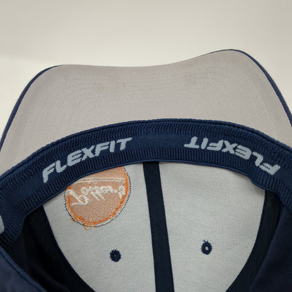 Potter's Fitted Hat Blue S/M Embroidered Solid Flexfit Port Authority