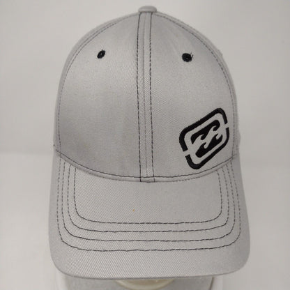 Billabong Fitted Hat Gray OSFA Solid Embroidered Flexfit Vent Holes