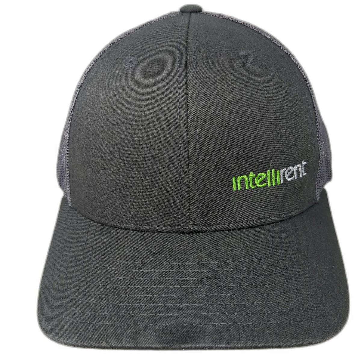 Richardson Trucker Hat Gray OSFM Snapback Mesh intellirent Logo Adjustable Cap