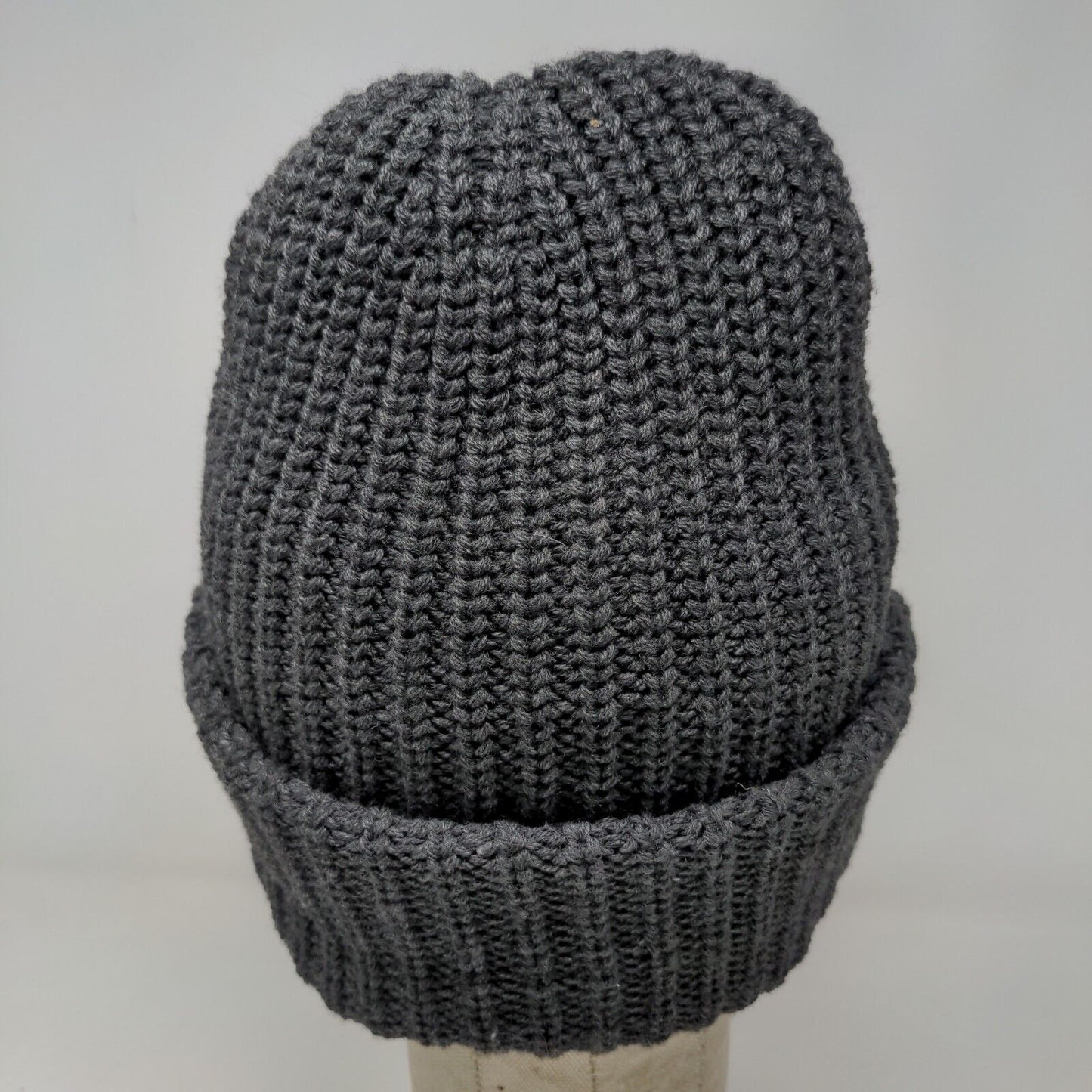 NVA Compassion First Hospital Men's Knit Beanie Hat Cap Gray Embroidered Logo
