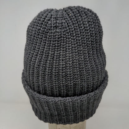 NVA Compassion First Hospital Men's Knit Beanie Hat Cap Gray Embroidered Logo