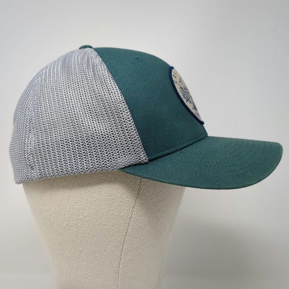 Columbia Baseball Cap Green XL Fitted Mesh Pacific Northwest Mountain Hat