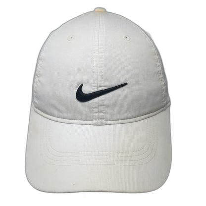 Nike Baseball Cap White One Size Legacy91 Dri-Fit Swoosh Logo Strapback Golf Hat