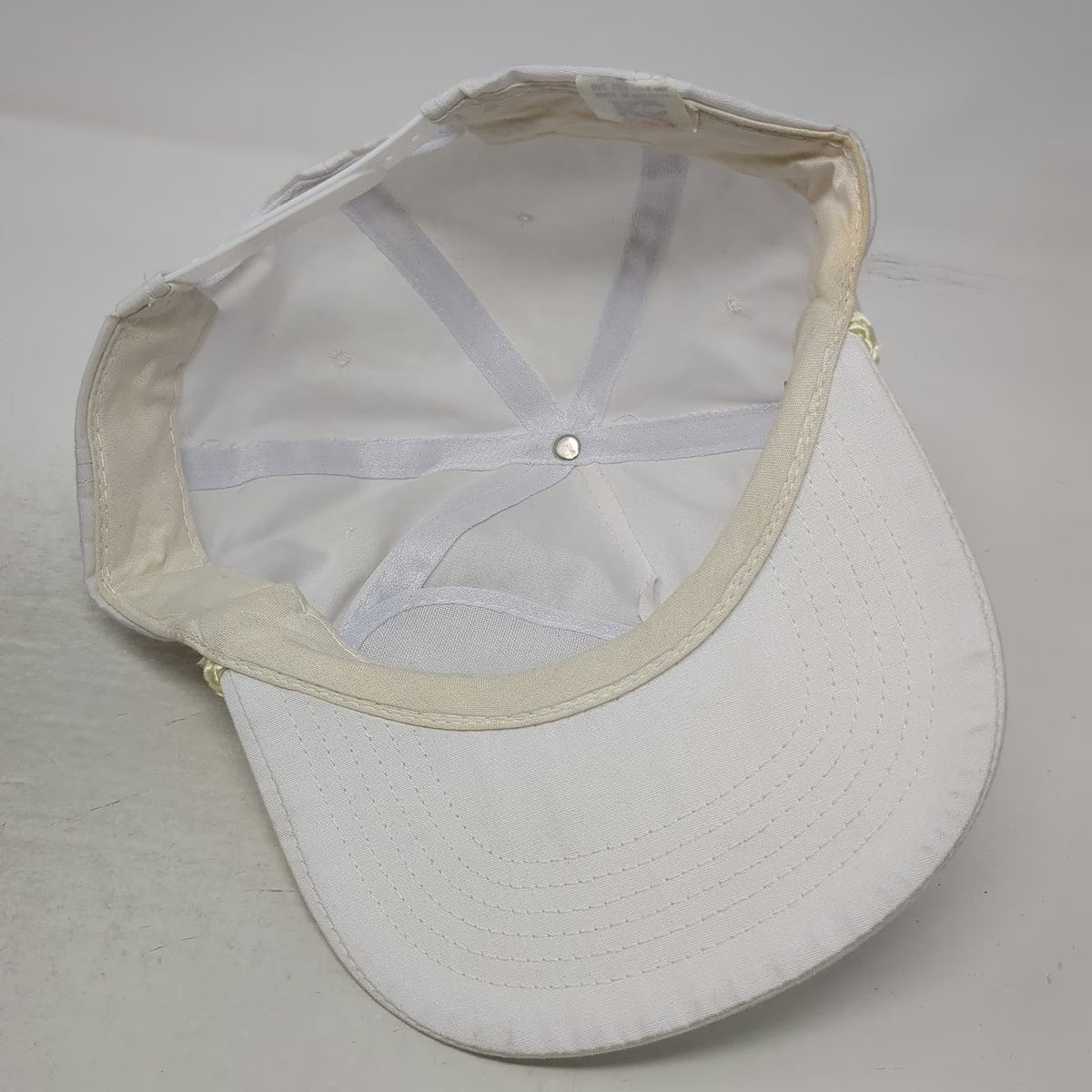 KC 5 Panel White One Size Stevedoring Systems Inc Embroidered Rope Snapback Hat