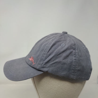Tommy Bahama Slideback Hat Gray One Size Adjustable Embroidered Logo 5 Panel