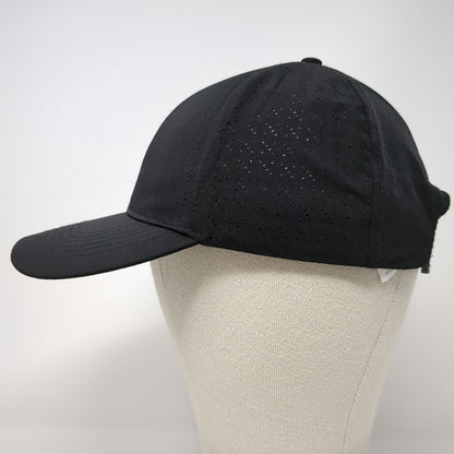 Gaiam Baseball Cap Black One Size Perforated Slideback Hat Running Athletic