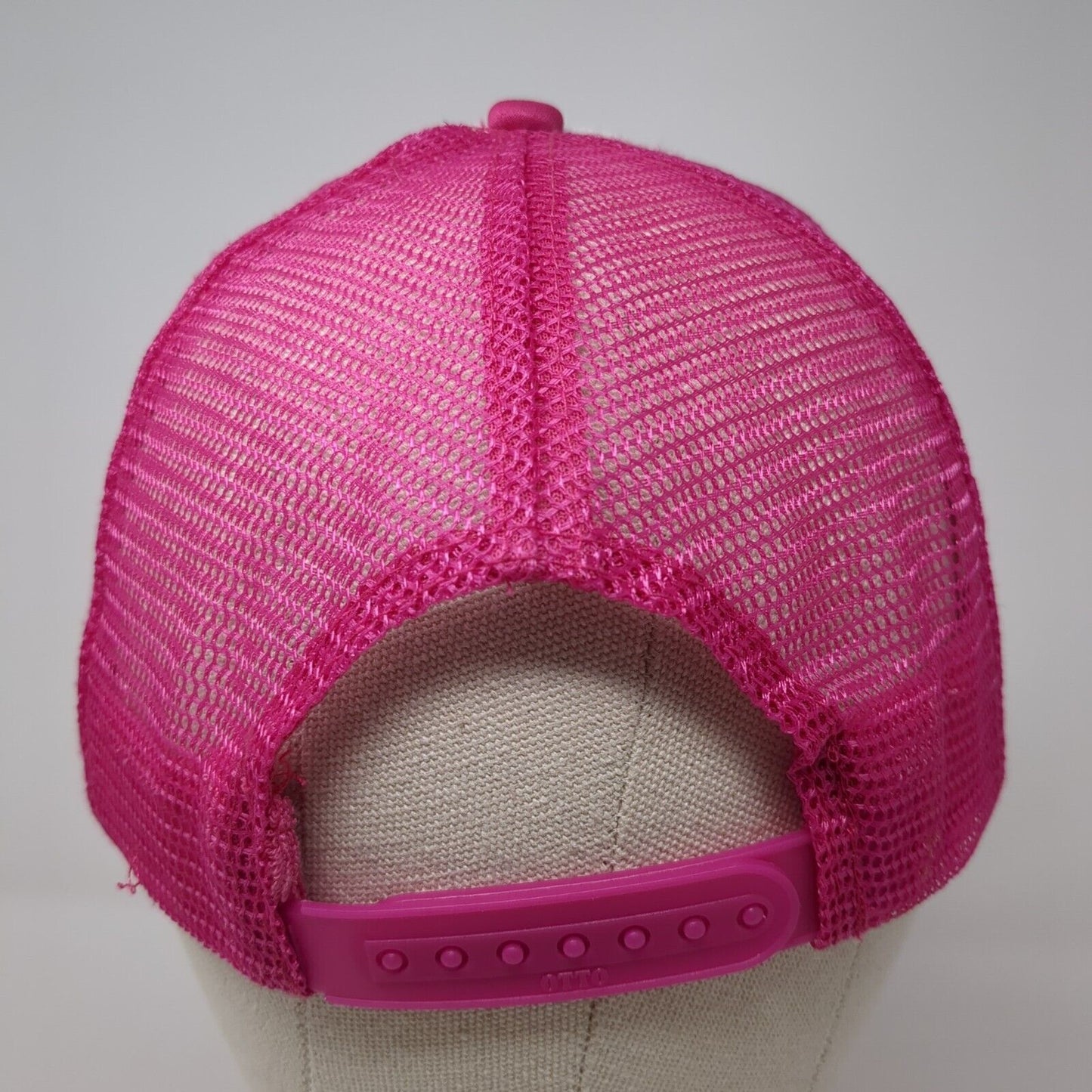 Team Bride Snapback Rope Trucker Hat Pink One Size Mesh Back Otto