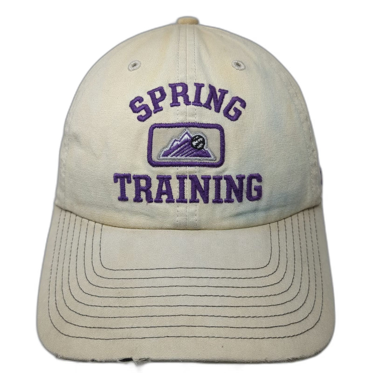Colorado Rockies MLB '47 Baseball Cap Beige Purple One Size Spring Training Hat