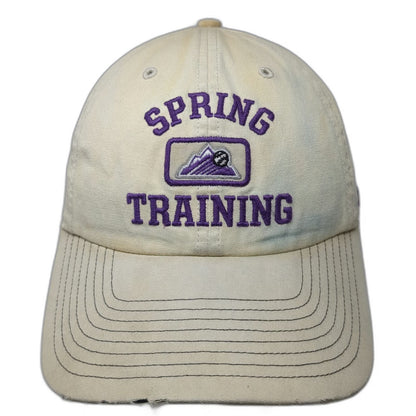 Colorado Rockies MLB '47 Baseball Cap Beige Purple One Size Spring Training Hat