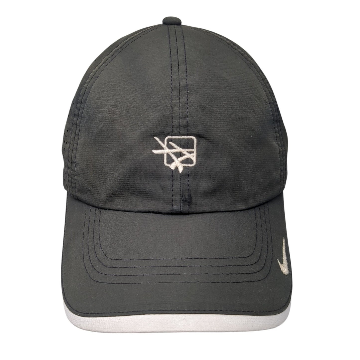 Nike Golf Strapback Hat Black Embroidered Logo Adjustable One Size