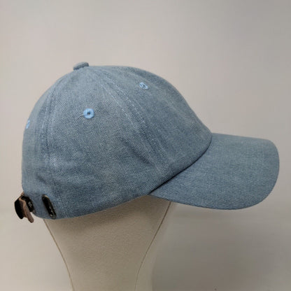 Francesca's Women's Slideback Hat Blue Size OS 100% Cotton Blank