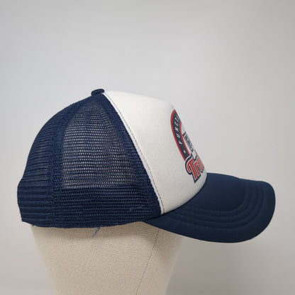 Functional F45 Training Trucker Hat Blue One Size Adjustable Mesh Back 6 Panel