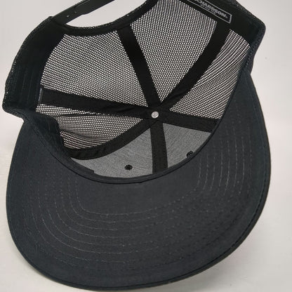 Richardson Trucker Hat Black One Size Premier Aggregates Mountain Snapback Mesh