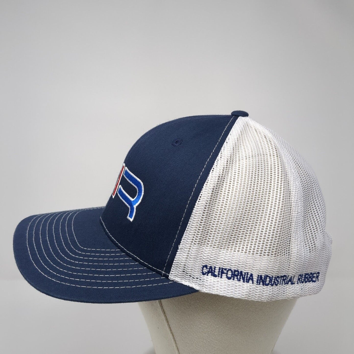 CIR California Industrial Rubber Snapback Trucker Hat Blue OS Mesh Richardson
