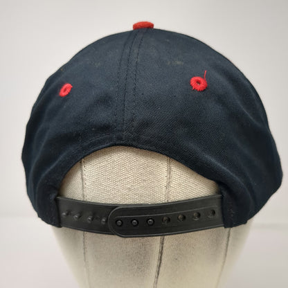 Head To Toe Baseball Cap Black Red Suede Brim 9 Redskins Blitz Hat Vintage