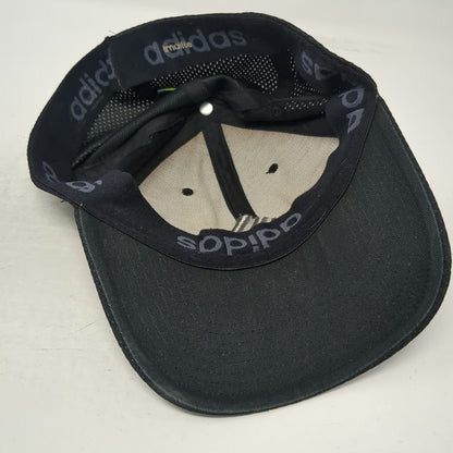 adidas Baseball Cap Black XL Performance Mesh Stretch Fit Climalite Athletic Hat