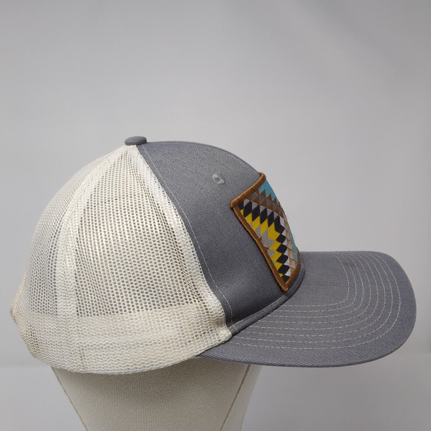 TSHC Patch Snapback Mesh Back Trucker Hat Gray One Size Port Authority