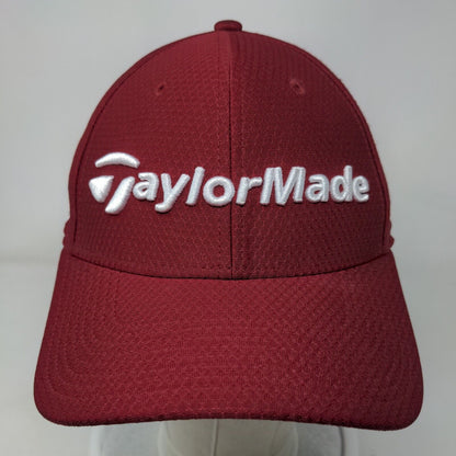 Taylor Made Fitted Hat Red S/M Lightweight 6 Panel Tour Authentic New Era