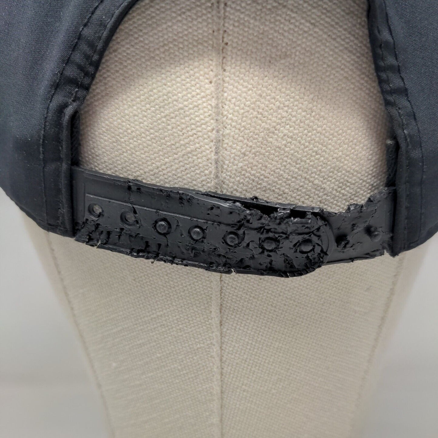 Adidas Snapback Hat Black OSFM Embroidered Trefoil Adjustable 6 Panel