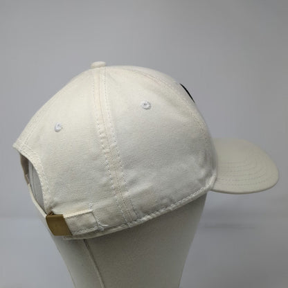 Otto Beechcraft Baseball Cap White One Size Slideback Side Logo 100% Cotton Hat