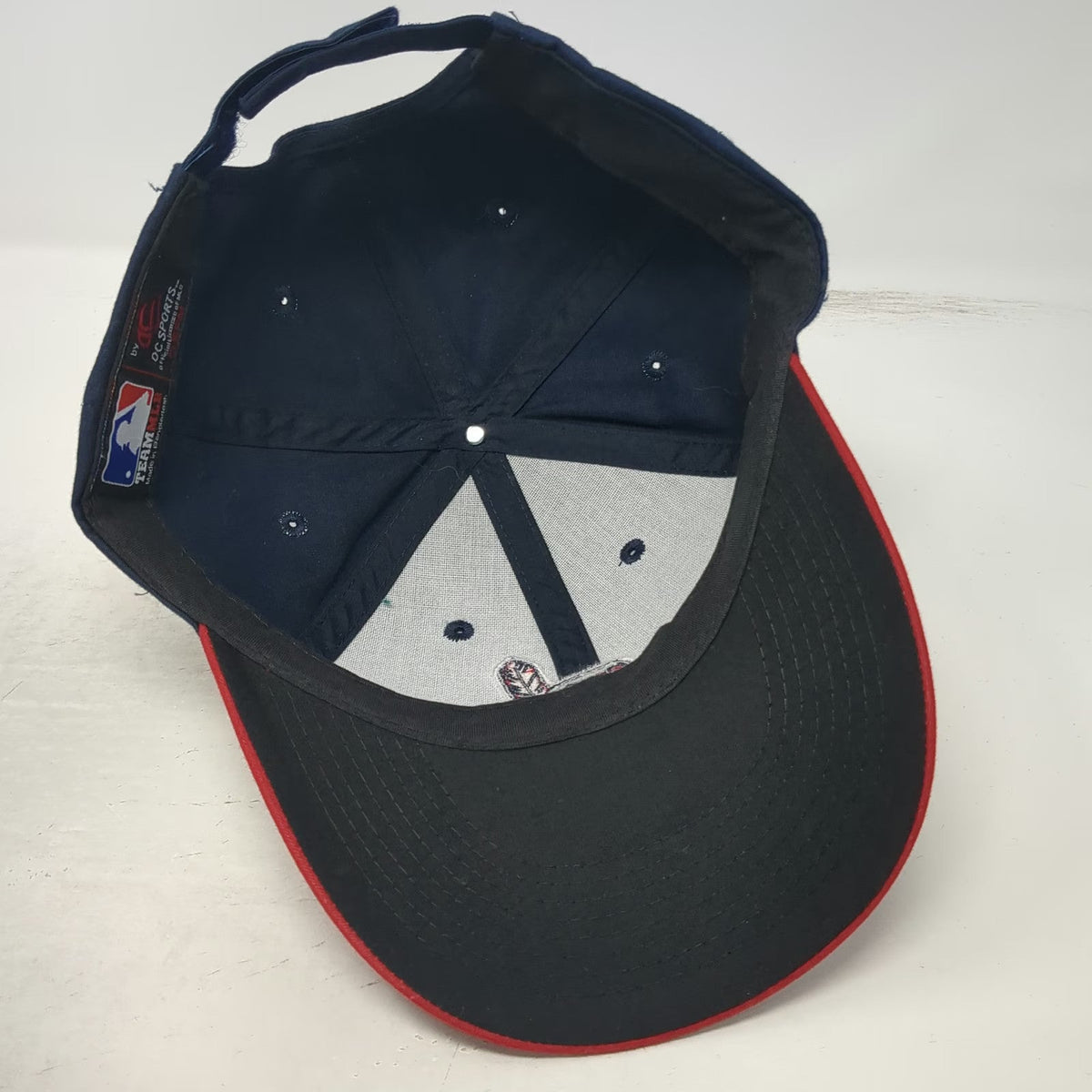 OC Sports Cleveland Indians MLB Baseball Cap Blue Red White One Size Mascot Hat