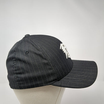 Fox Fitted Hat Black S/M Lightweight Embroidered Vented Holes 6 Panel Flexfit
