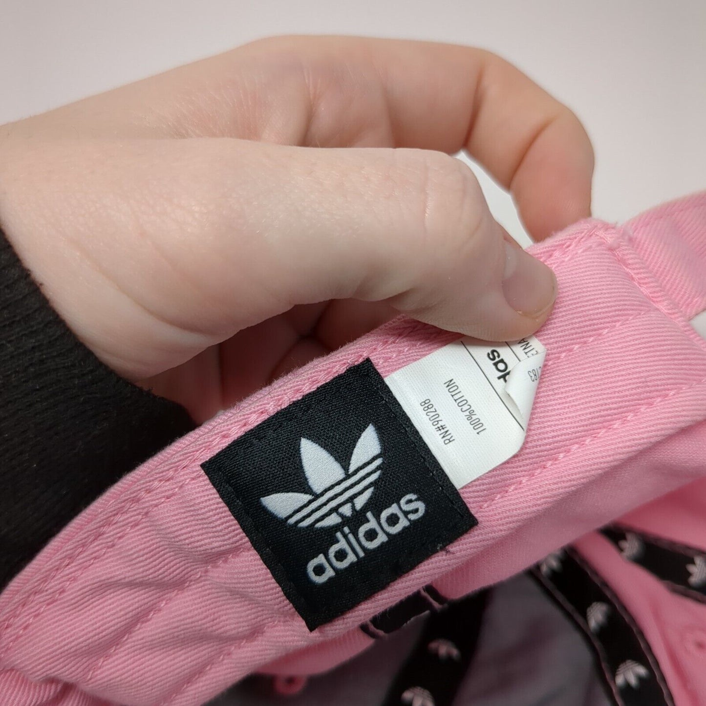 Adidas Slideback Hat Pink One Size Adjustable Embroidered Trefoil Cotton