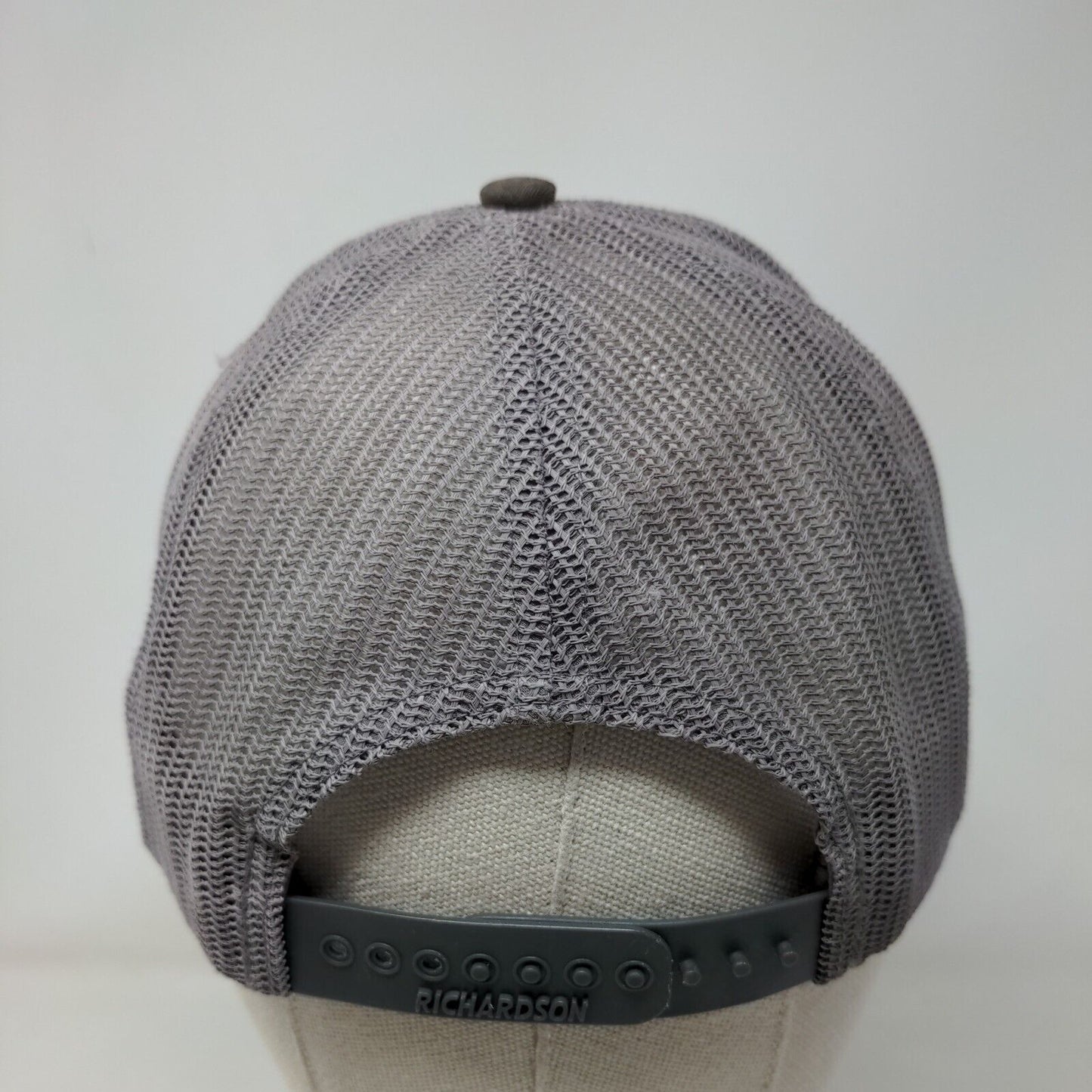 Team Roper Snapback Mesh Back Trucker Hat Multi One Size Leather Patch