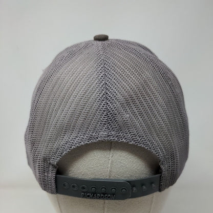 Team Roper Snapback Mesh Back Trucker Hat Multi One Size Leather Patch