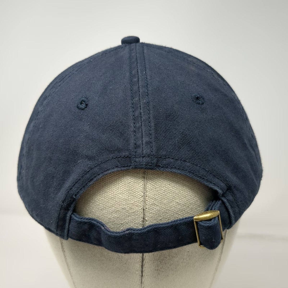 Baseball Cap Blue One Size Embroidered American Flag Slideback Curved Brim Hat