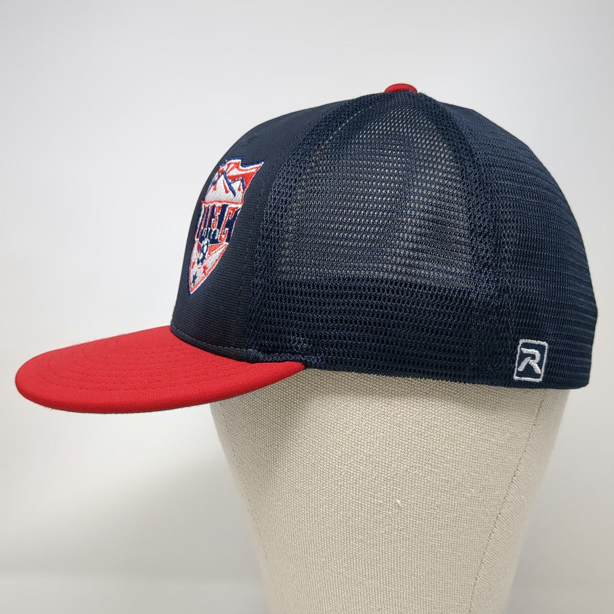 Richardson Baseball Cap Blue Red Size M PVSC United Soccer Mesh Performance Hat