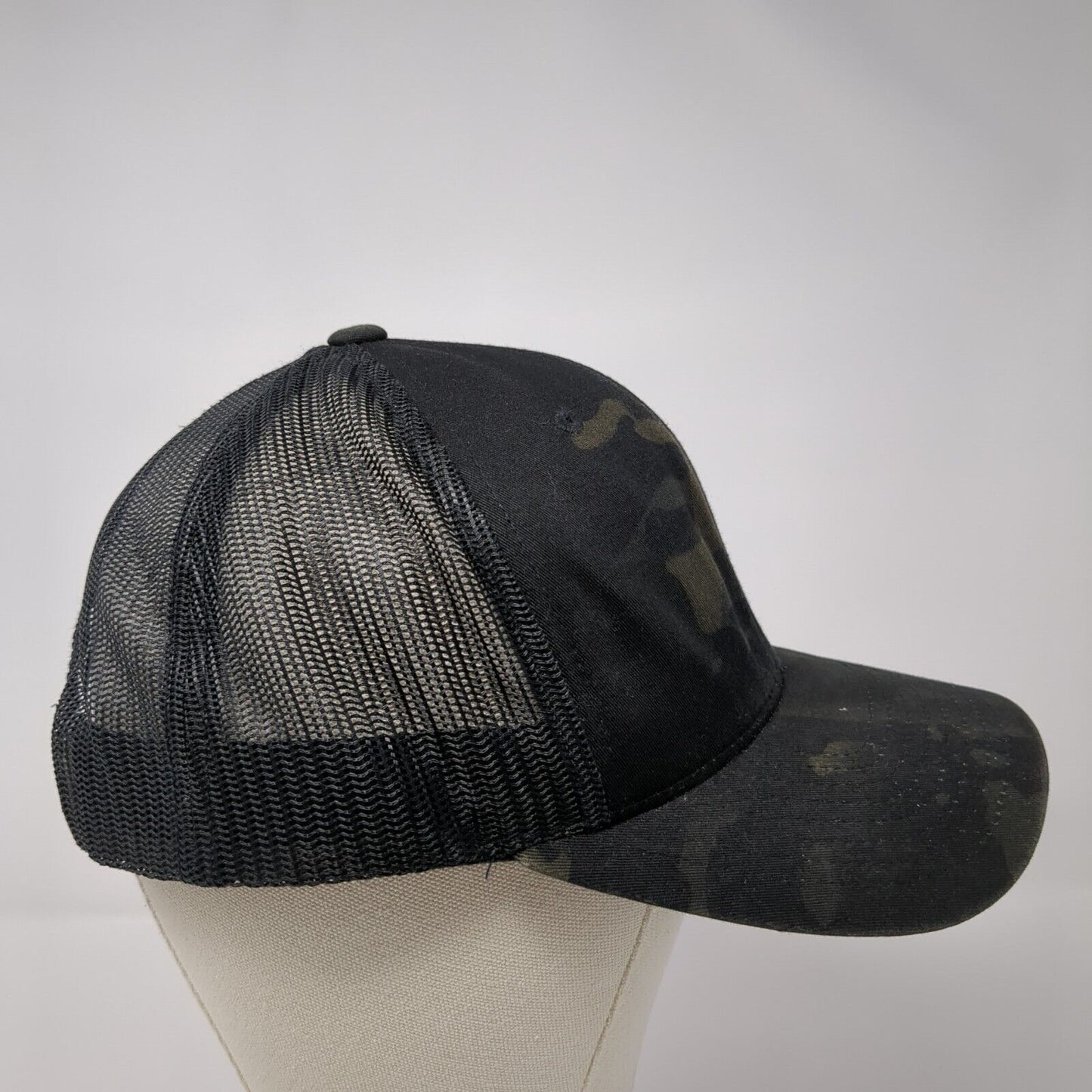 Mountain Snapback Trucker Hat Camouflage OS Adjustable The Classics Yupoong