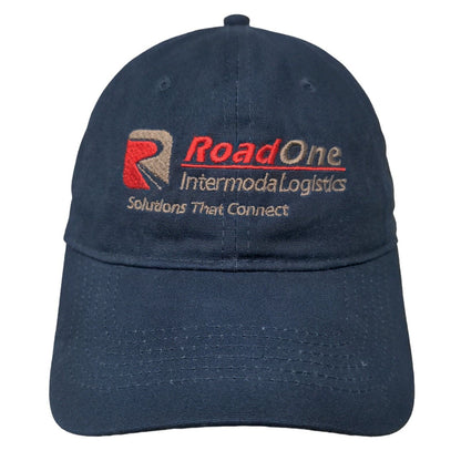 Road One Intermoda Logistcs Strapback Hat Blue One Size Cotton Port & Company