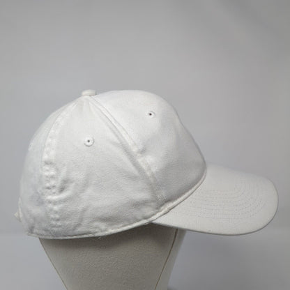 Unbranded Strapback Hat Arctic White One Size Adjustable 6 Panel Blank