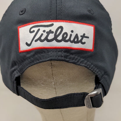 Titleist Men's Slideback Hat Black Prairie View Golf Club Embroidered Logo