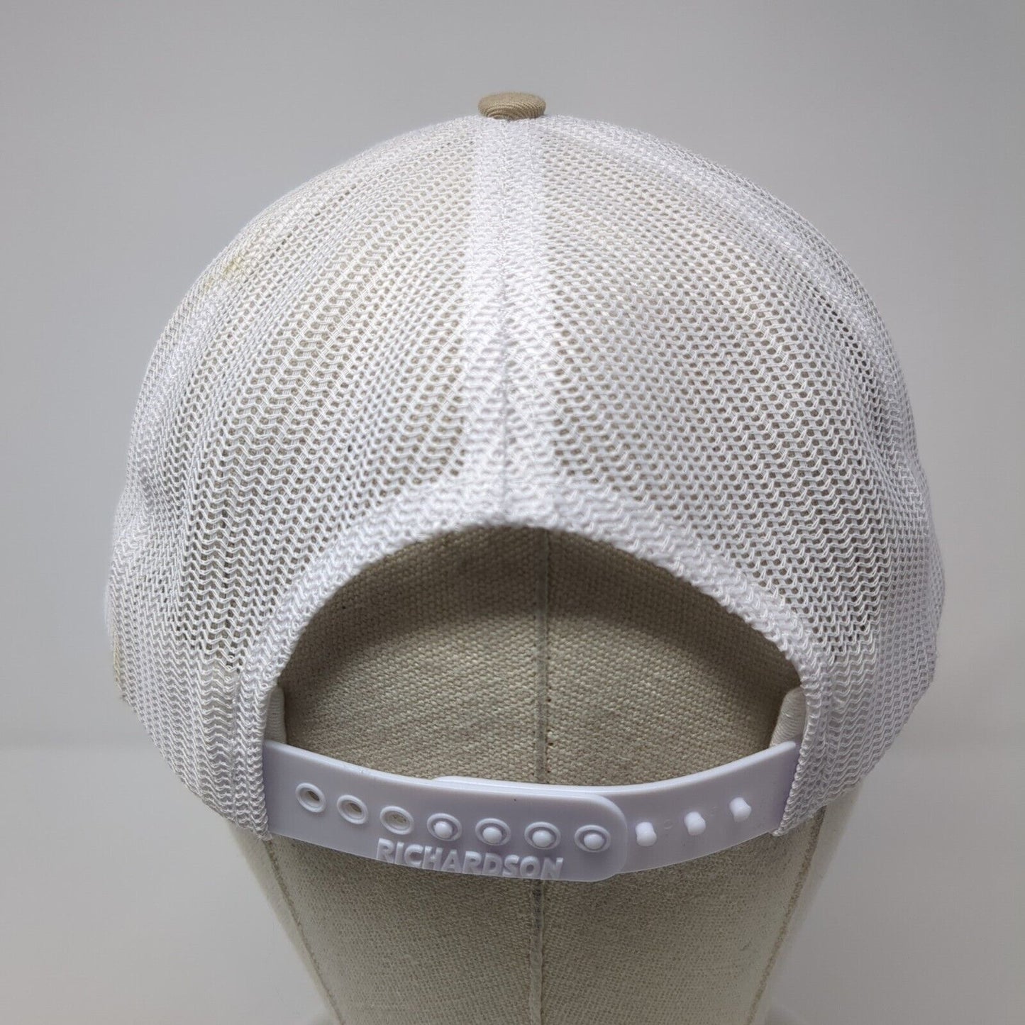 Reagan Bush '84 Snapback Trucker Hat Brown OS Adjustable Mesh Back Richardson