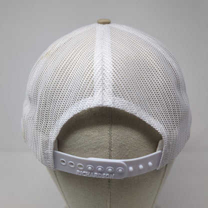 Reagan Bush '84 Snapback Trucker Hat Brown OS Adjustable Mesh Back Richardson