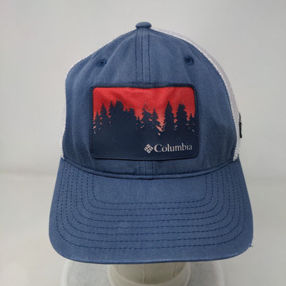 Columbia Patch Fitted Mesh Back Trucker Hat Blue L/XL Colorblock