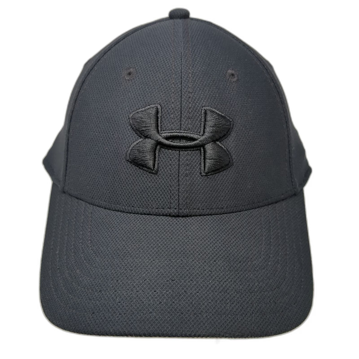 Under Armour Baseball Cap Black L Tonal Logo Performance Curved Brim Classic Hat
