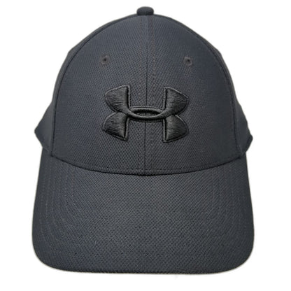 Under Armour Baseball Cap Black L Tonal Logo Performance Curved Brim Classic Hat