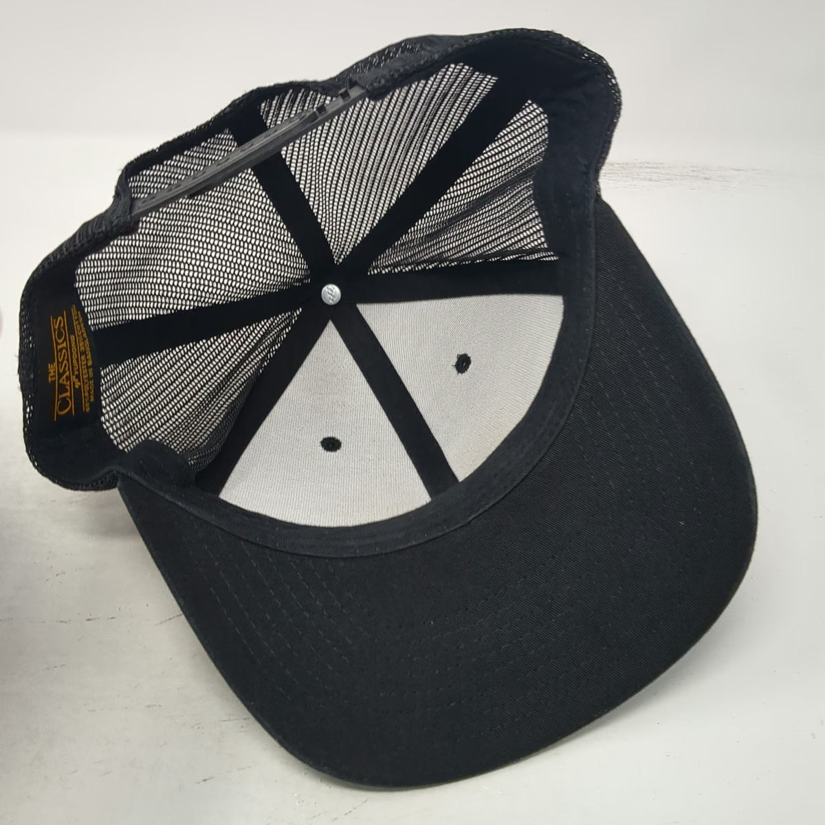 Yupoong Trucker Hat Black One Size Sandy Peaks Co Patch Mesh Snapback Mountain