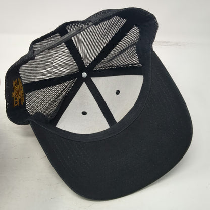 Yupoong Trucker Hat Black One Size Sandy Peaks Co Patch Mesh Snapback Mountain