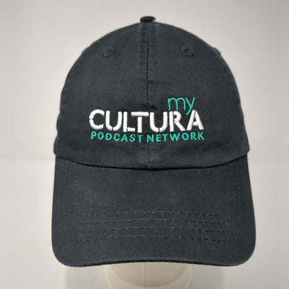 My Cultura Podcast Network Strapback Hat Black OS Adjustable Port & Company