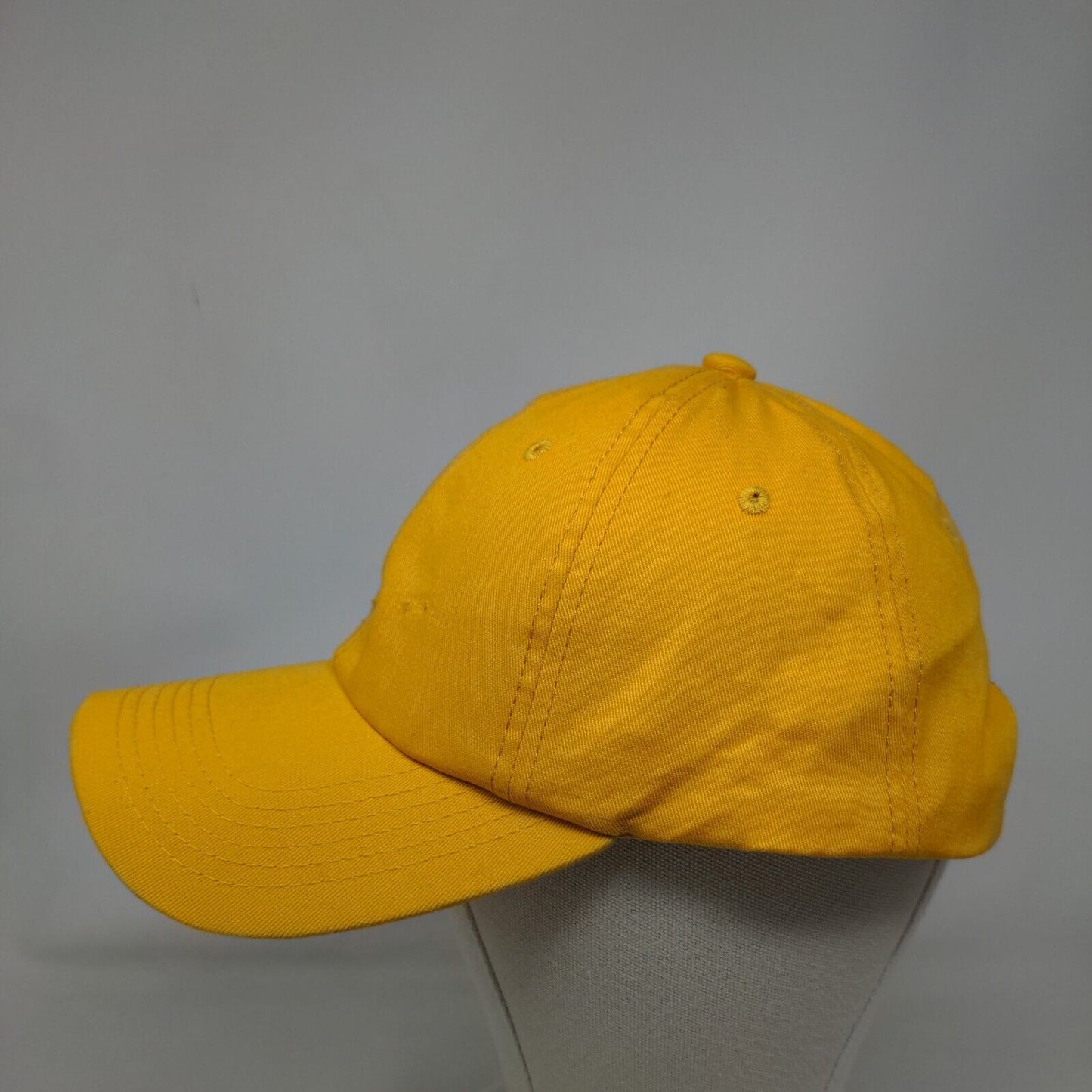 Unbranded Slideback Hat Yellow One Size Adjustable Solid 6 Panel