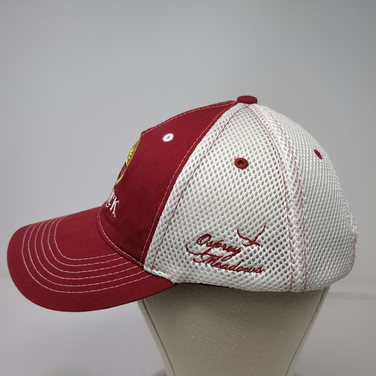 Legendary Baseball Cap Red White One Size Tamarack Resort Osprey Meadows Hat