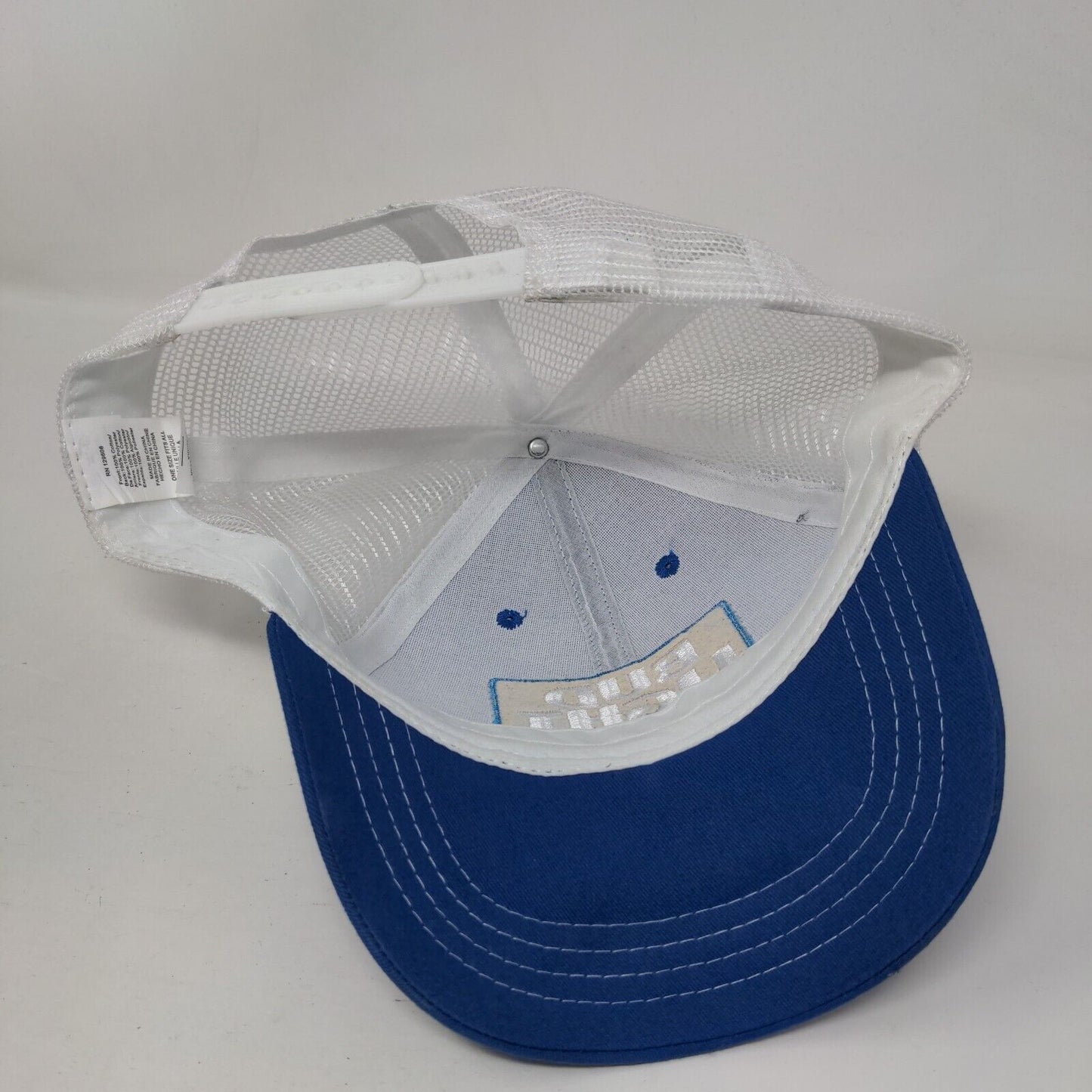 Bud Light Snapback Trucker Hat Blue OSFA Adjustable Embroidered Mesh Back