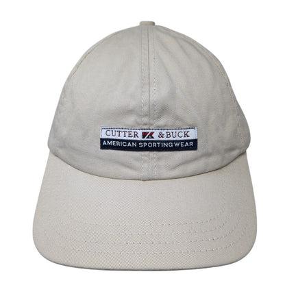 Cutter & Buck Patch Slideback Hat Tan One Size Adjustable 6 Panel